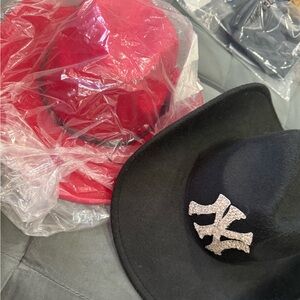 Black and Red Cowboy Hat